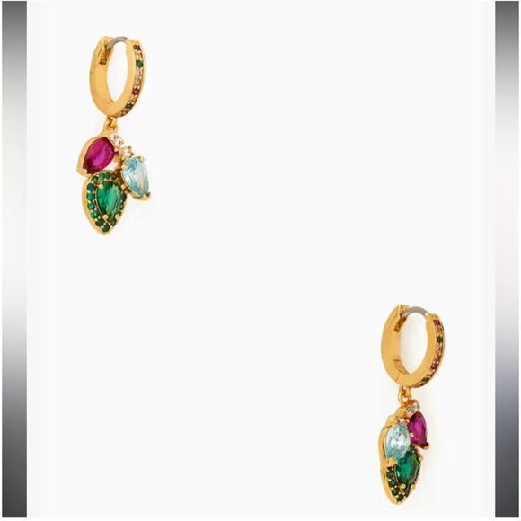 Kate Spade NEW earrings -  Light up the Room hoop dangle earrings - Picture 3 of 9